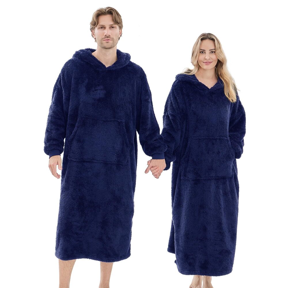 6467 Wearable Blanket Hoodie , Fleece Warm Comfy Hooded Sweatshirt